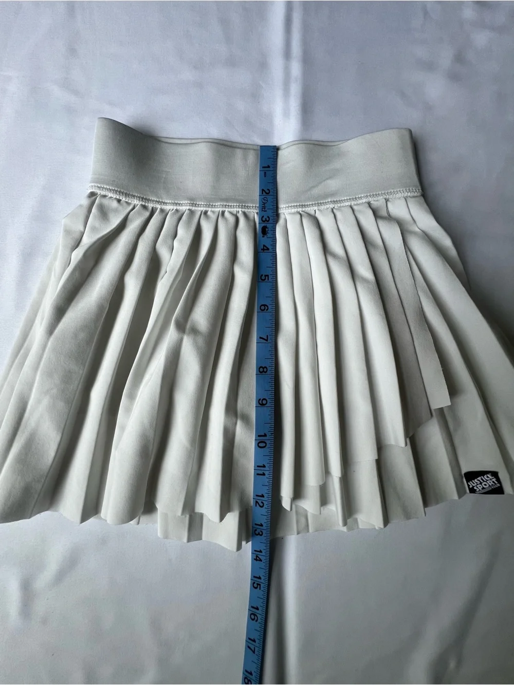 Justice Girls White Pleated Skort Size Small 7/8